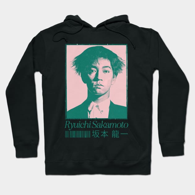 Ryuichi Sakamoto ---- Original Fan Art Design Hoodie by unknown_pleasures